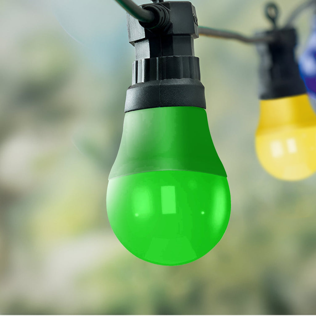 Vibrant 4W LED E27 Coloured Golf Ball Party Decor Light Bulb