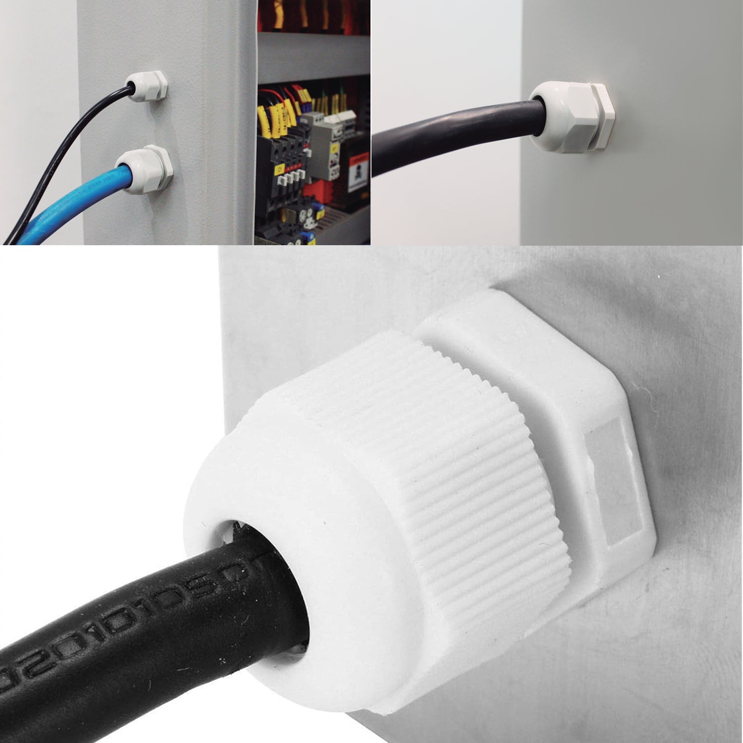 Durable IP68 Waterproof Nylon Plastic Gland Wire Cable Connector for Outdoor Electrical Wiring