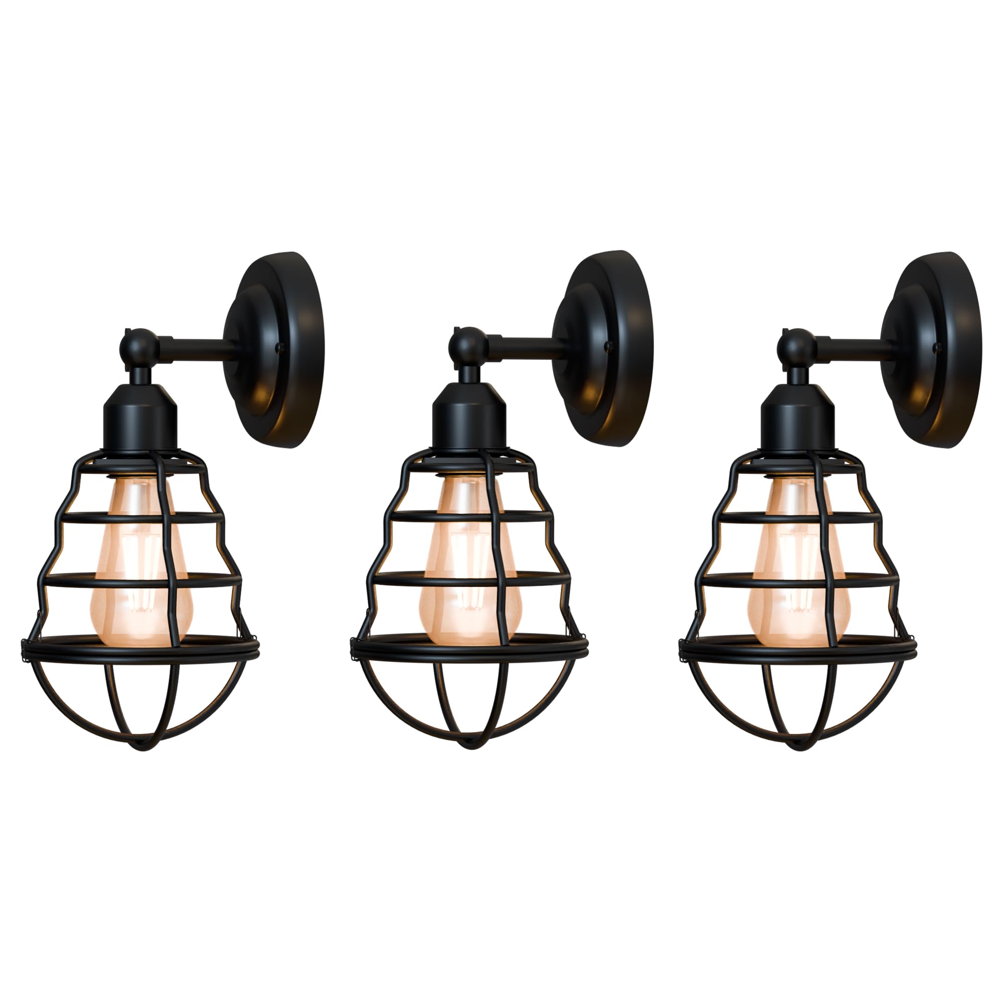 Industrial Vintage Adjustable Metal Wall Sconce Lamp for Bedroom Living Room Home