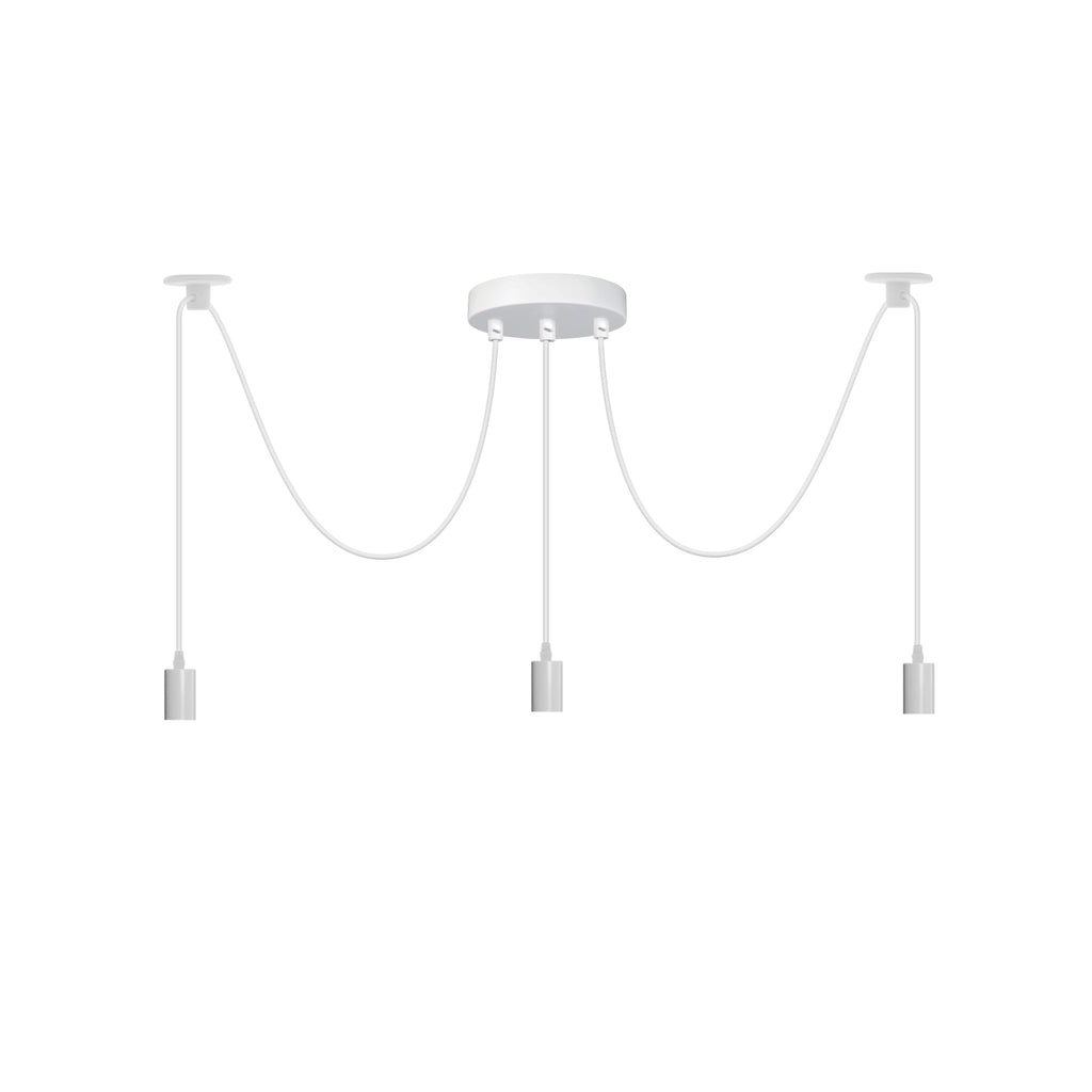 Industrial Spider Chandelier Pendant Light Fixture with E27 Base, Multi-Arm Design