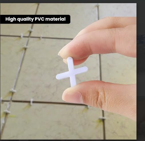 200 Slab Tile Spacers Plastic Cross Shaped ~6243