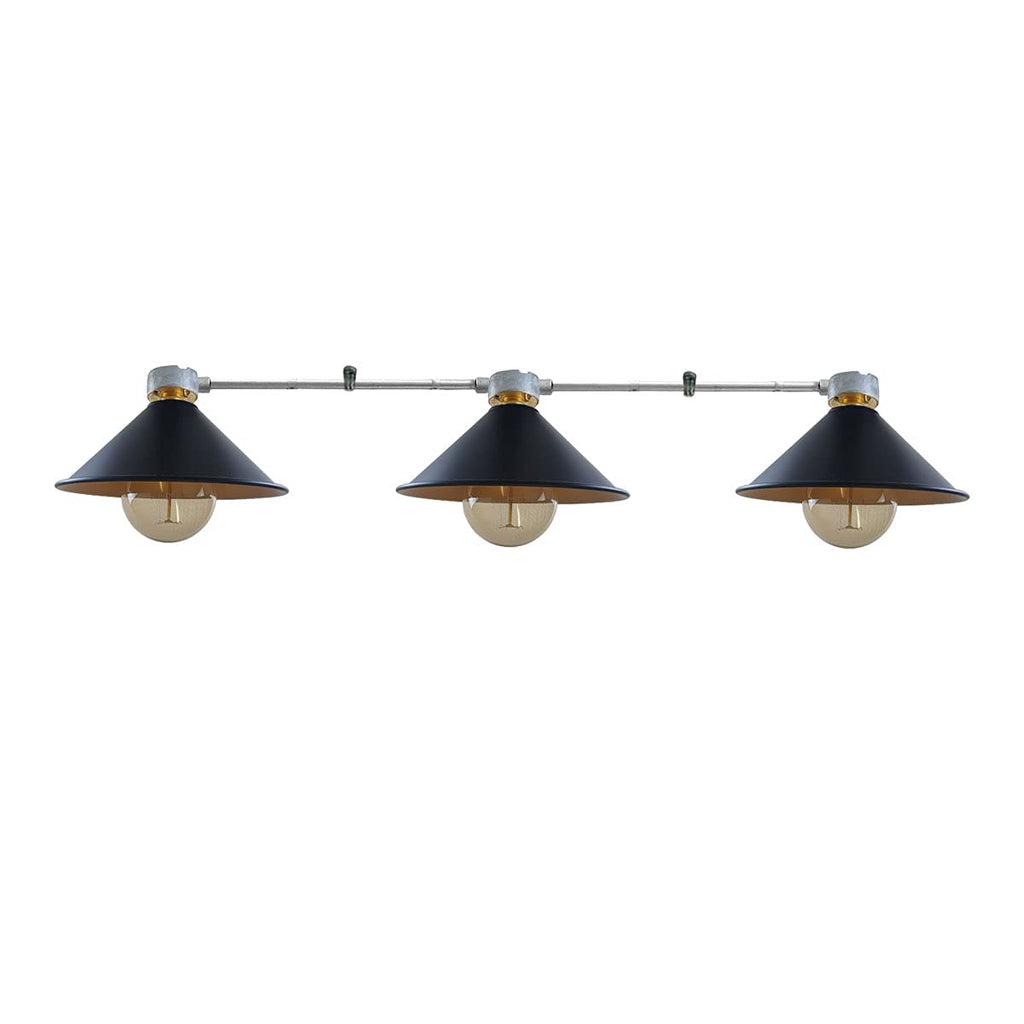 Industrial Retro Pipe Ceiling Light Fixture, Vintage B22 Bayonet Socket