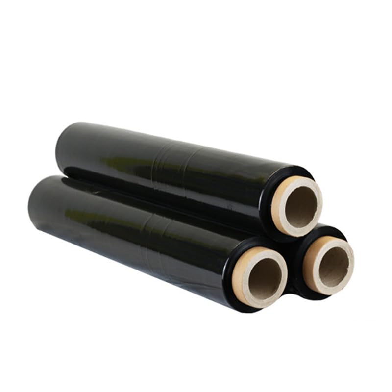 Heavy-Duty Black Pallet Wrap Roll: Secure Shipping, Packaging, Waterproof Storage