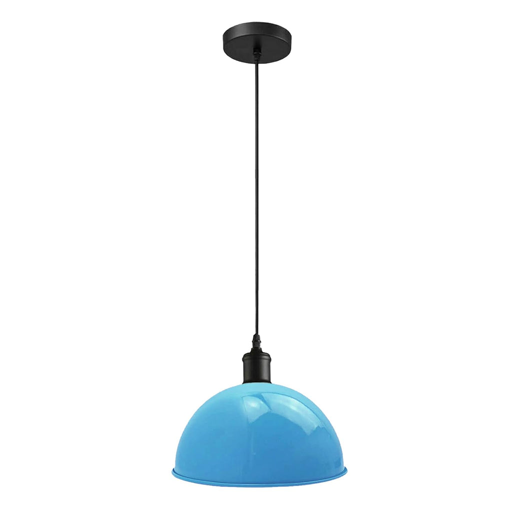 Vintage Industrial Metal Pendant Light Fixture with E27 Holder, Adjustable Cable