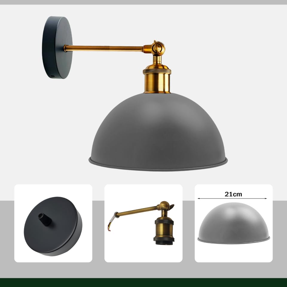 Industrial Farmhouse Style Metal Wall Sconce Light Fixture for Bedrooms Living Rooms