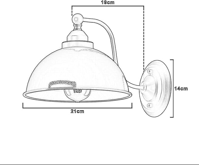 Industrial Wall Sconce with E27 Base ~6297