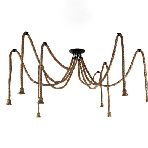 Industrial LED Pendant Light with Adjustable Rope ~6385