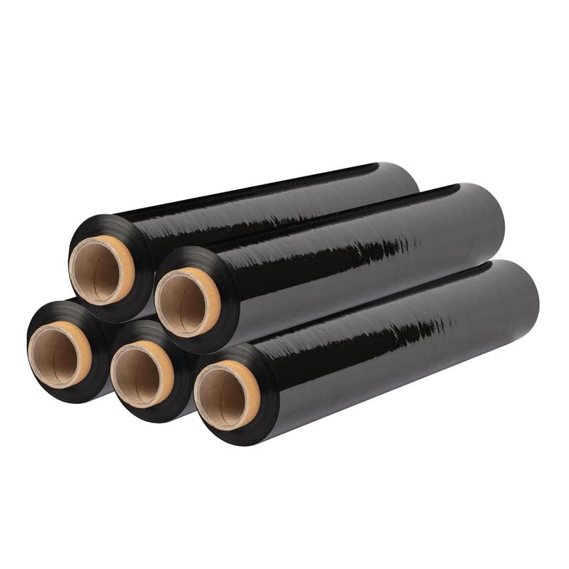 Durable Black Waterproof Pallet Wrap Roll for Secure Shipping and Storage