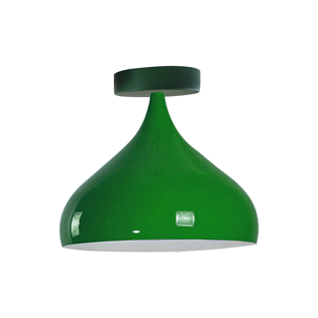 Modern Industrial Metal Flush Mount Ceiling Light Fixture, E27 Bulb Compatible, Dimmable