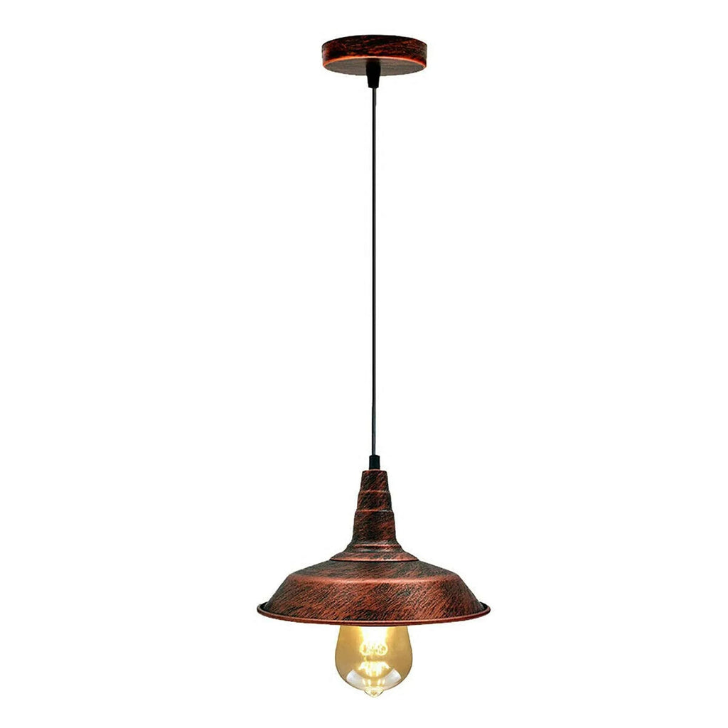 Industrial Vintage Metal Shade Hanging Ceiling Pendant Light Fixture E27 Base