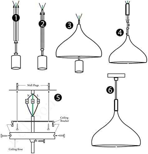 E27 Hanging Pendant Light Adjustable ~6184