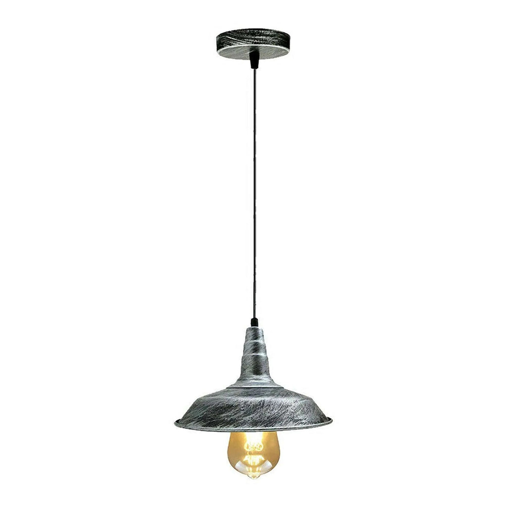 Industrial Vintage Metal Shade Hanging Ceiling Pendant Light Fixture E27 Base