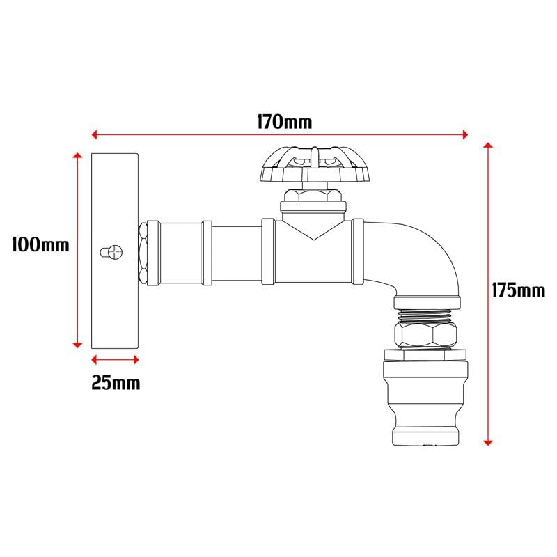 Industrial Metal LED Wall Sconce Lighting ~6323