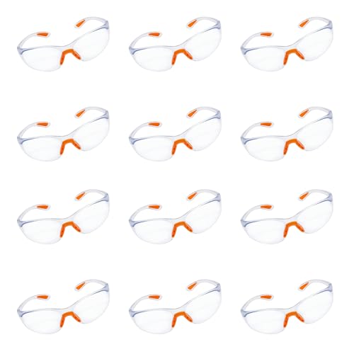 Versatile Clear Safety Glasses: Eye Protection for Work, Sports, DIY, Lab