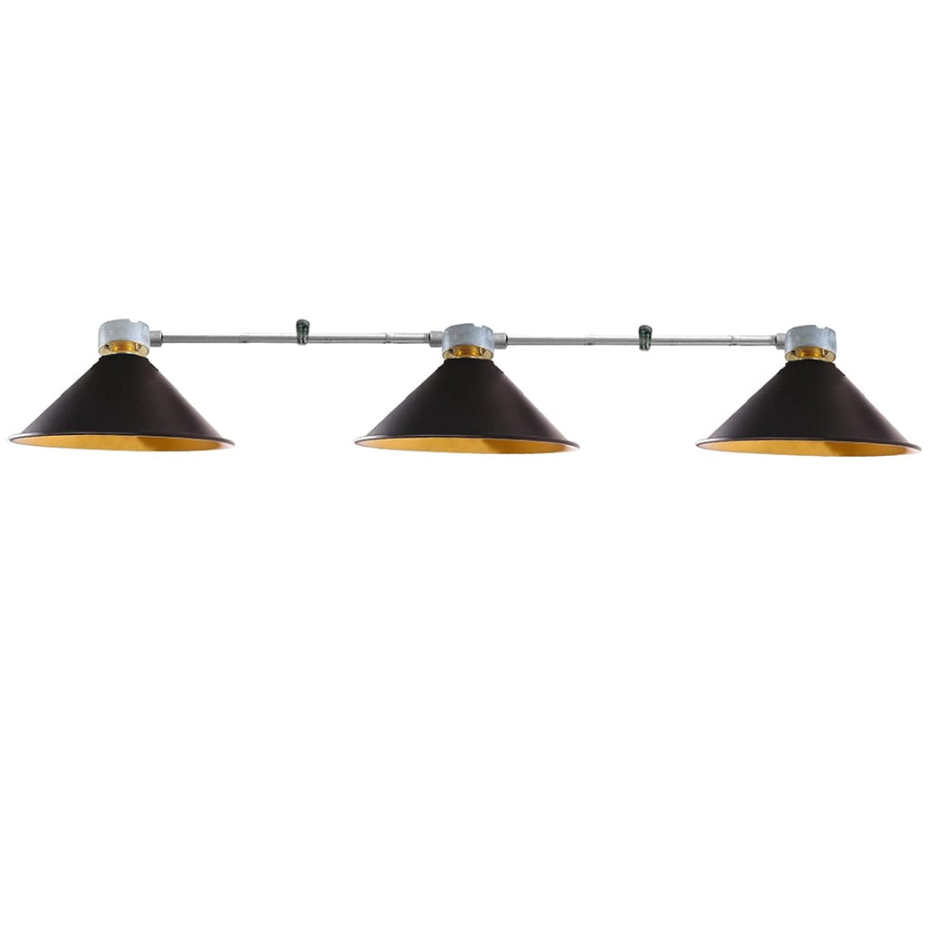 Industrial Retro Pipe Ceiling Light Fixture, Vintage B22 Bayonet Socket