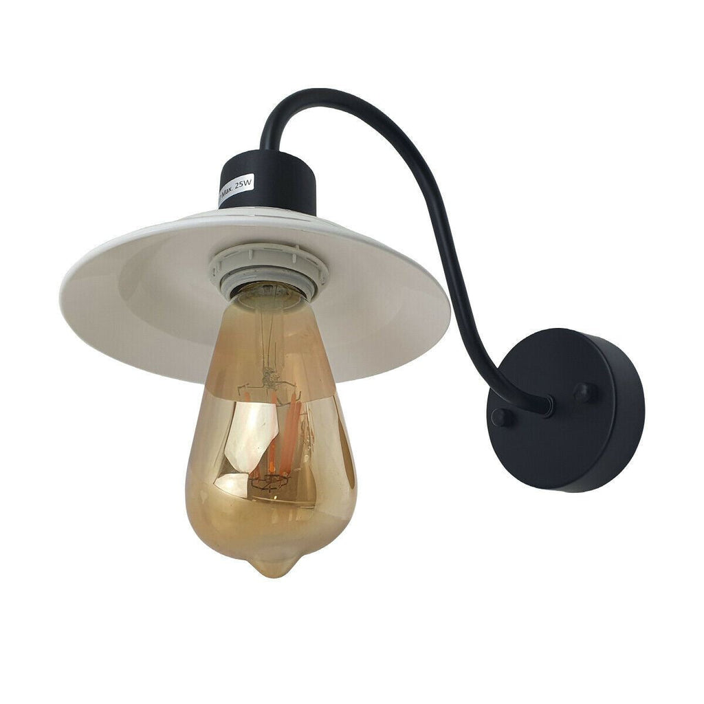 Vintage Modern White Indoor Wall Sconce E27 Lamp Light Fixture
