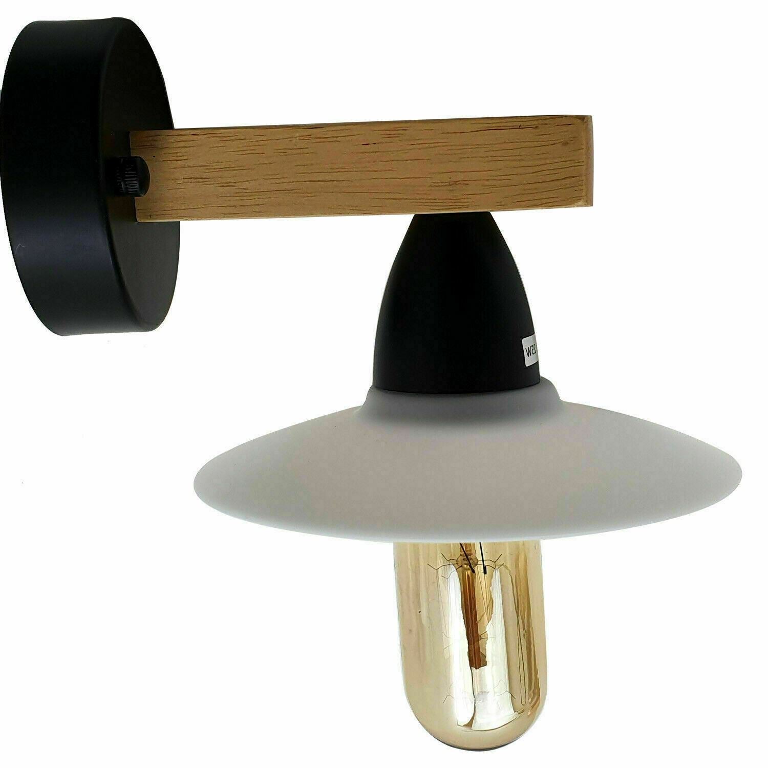 Vintage Modern Indoor White Wall Sconce Wall Light E27 Lamp Fitting Fixture ~6229