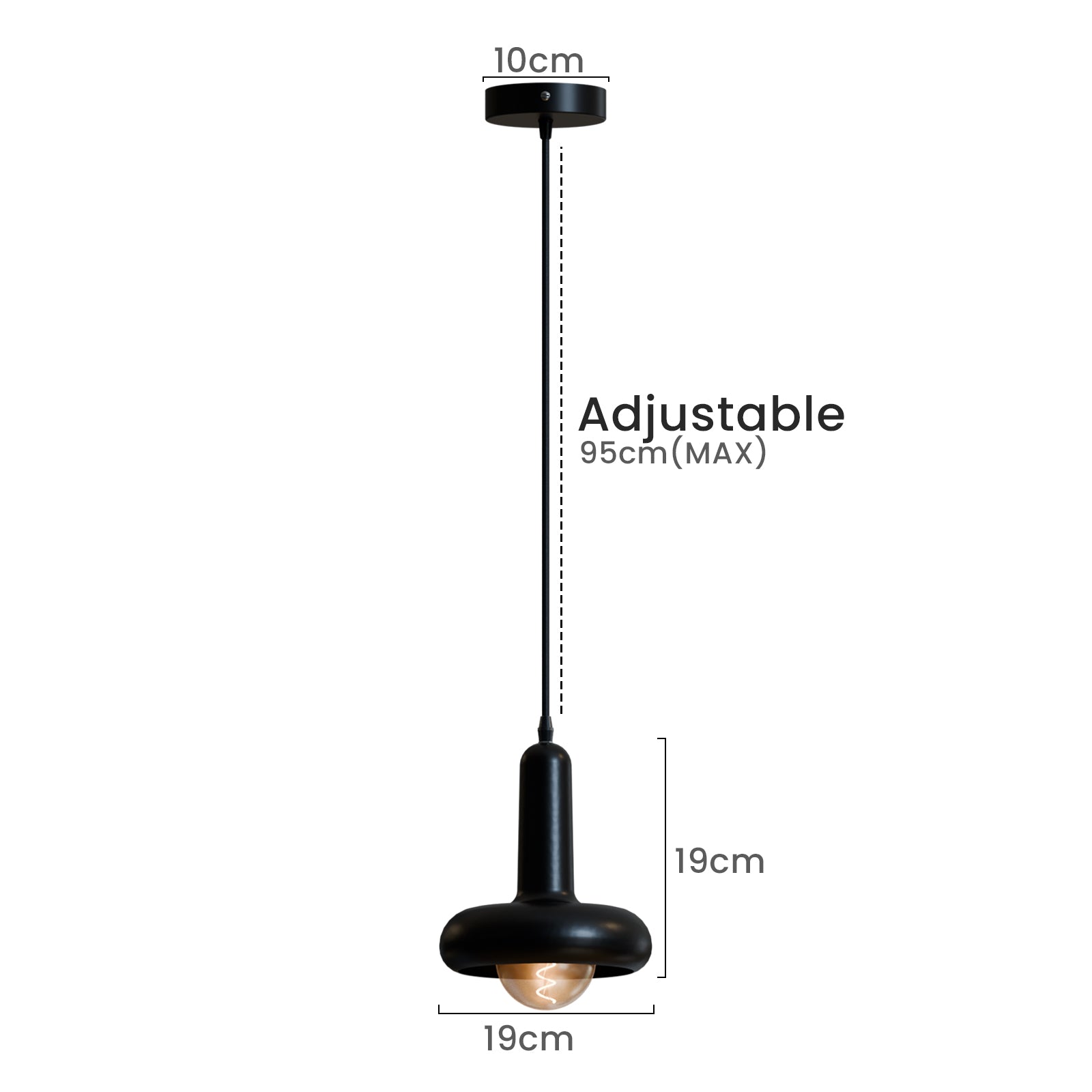 Morandi Style Adjustable Pendant Light Fixture for Kitchen Island Dining Room