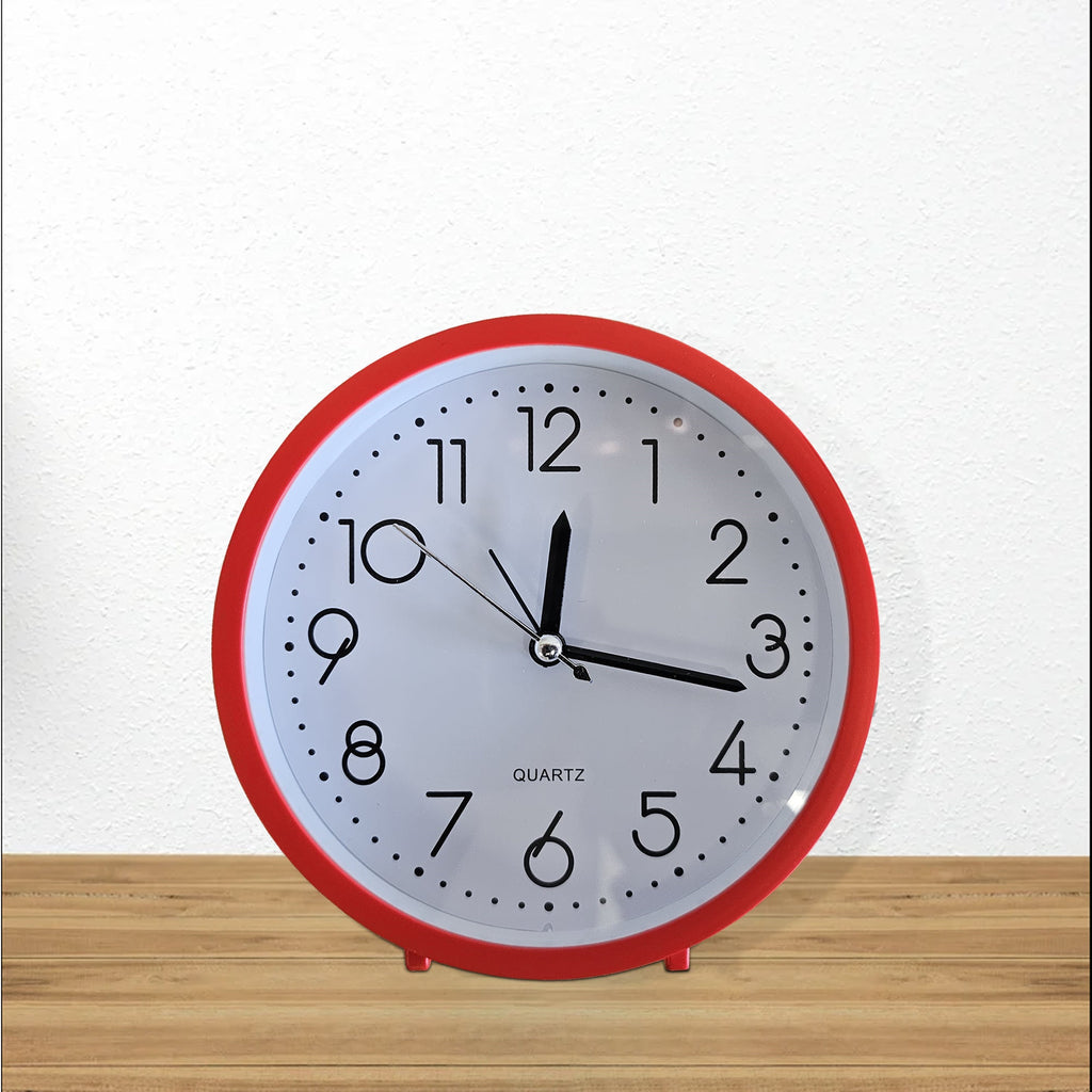 Retro Style Analog Alarm Clock for Table and Wall Mounting