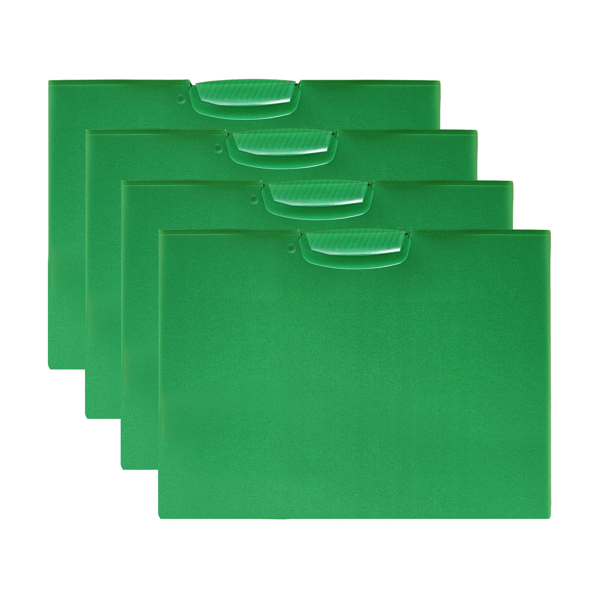 Durable 4-Pack Plastic A4 Report Cover with Secure Swing Clip Closure