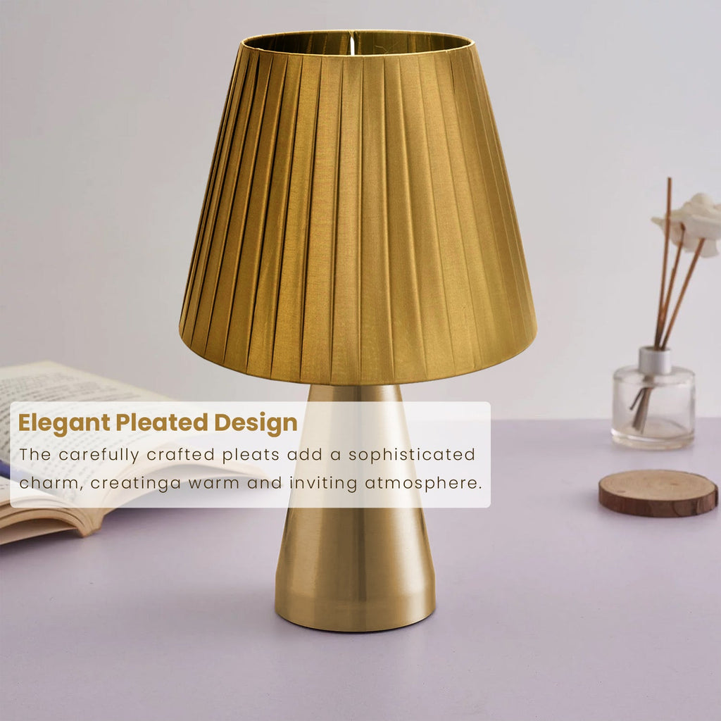 Modern Fabric Coolie Table Lampshade - Stylish Easy-Fit Light Shade