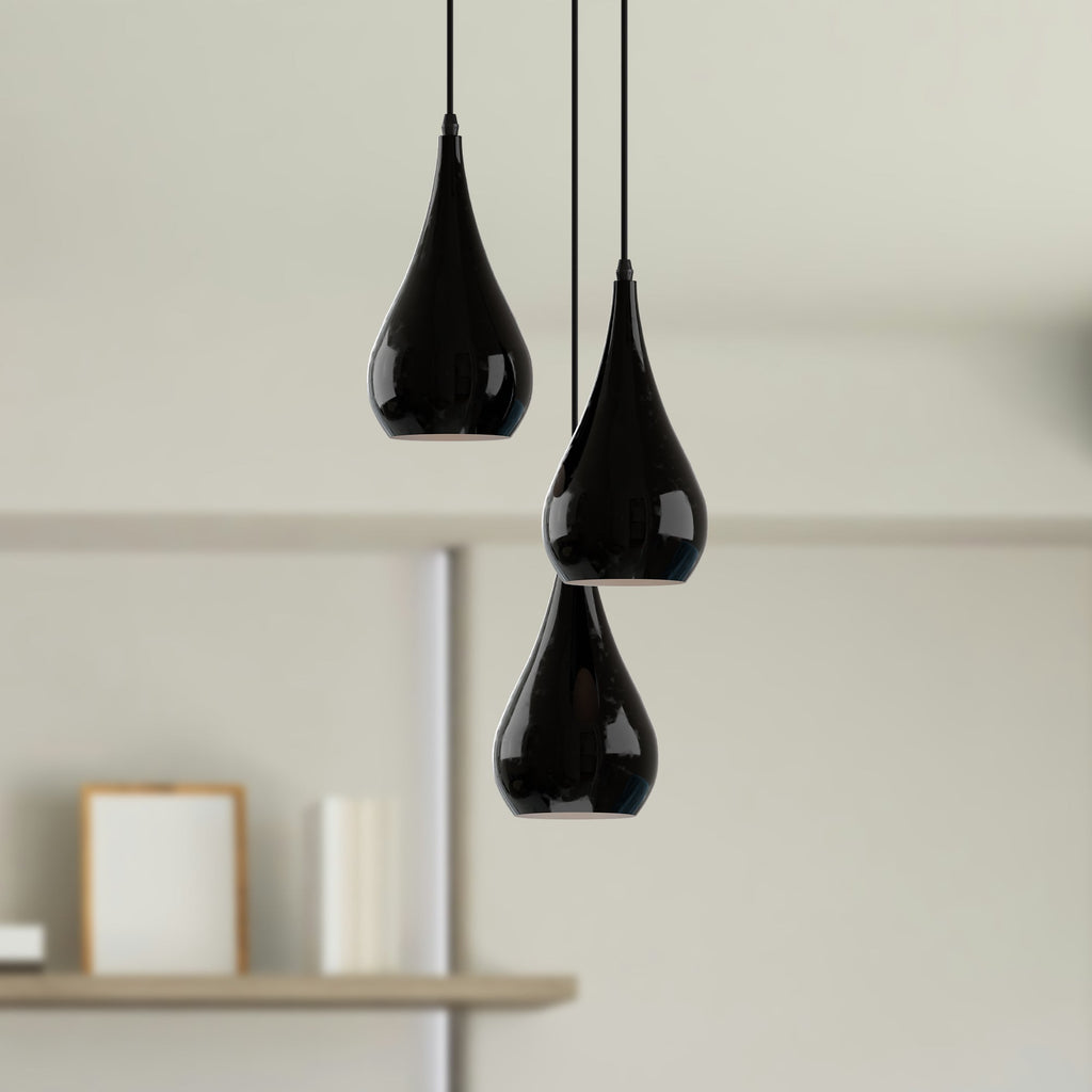 Modern Industrial Black Metal E27 Vintage Pendant Ceiling Light Fixture Lamp