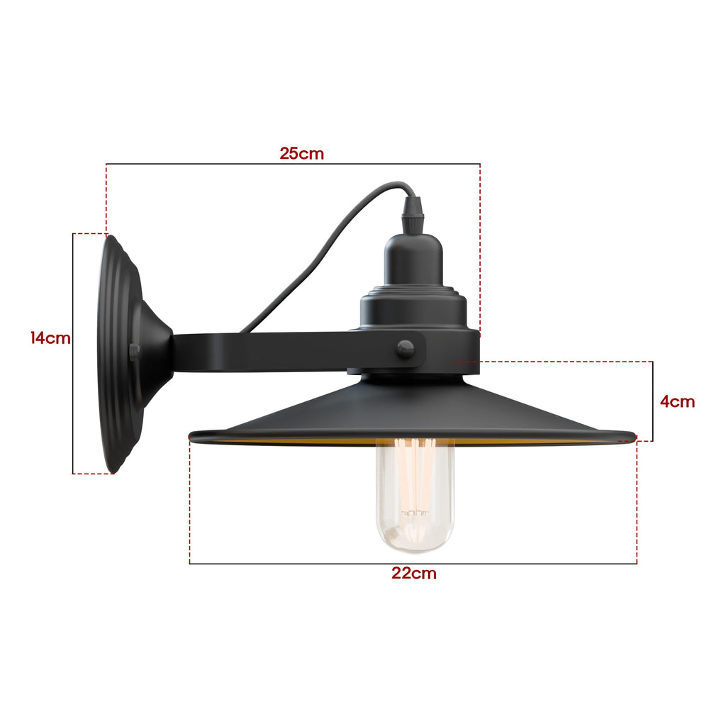 Wall Mounted Adjustable Swing Arm Sconce Light Fixture Flat Shade Lamp~6053