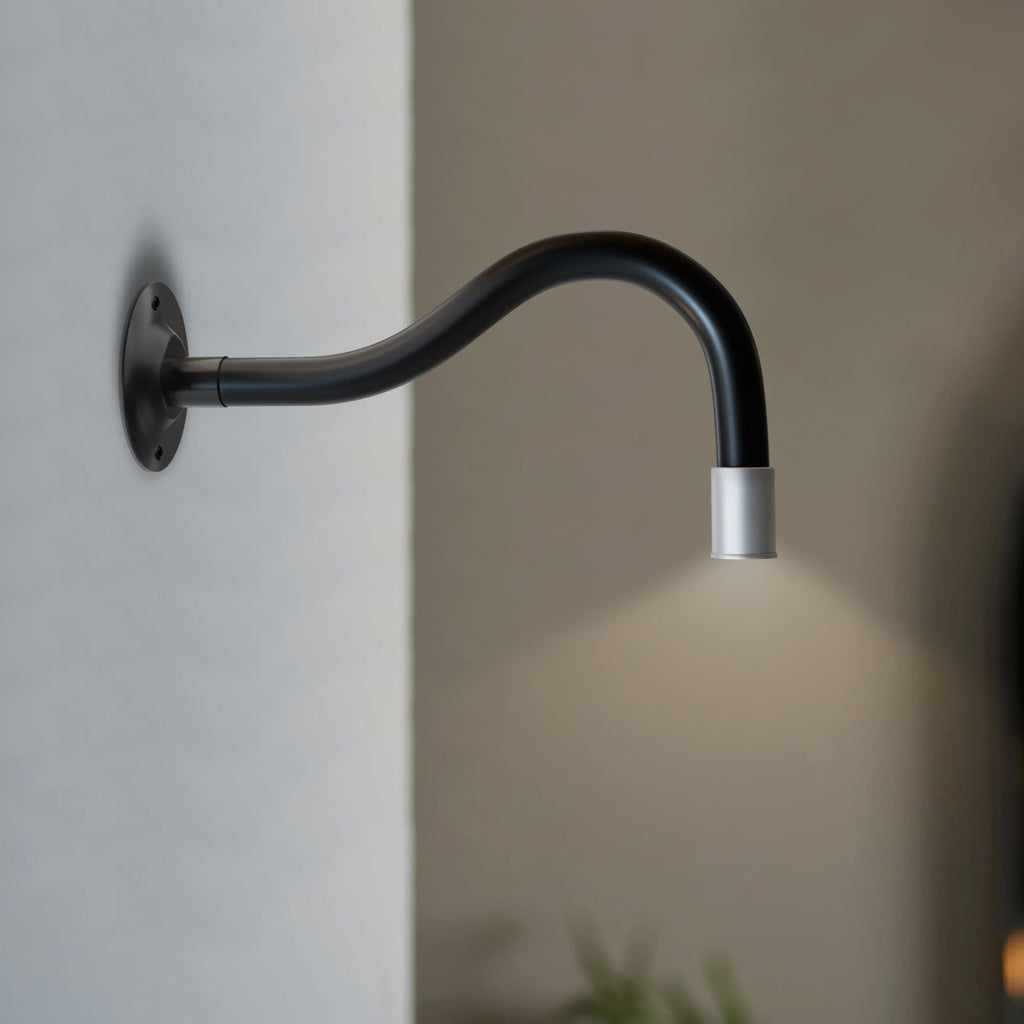 Adjustable Flexible LED Gooseneck Wall Mount Sconce for Bedside Reading