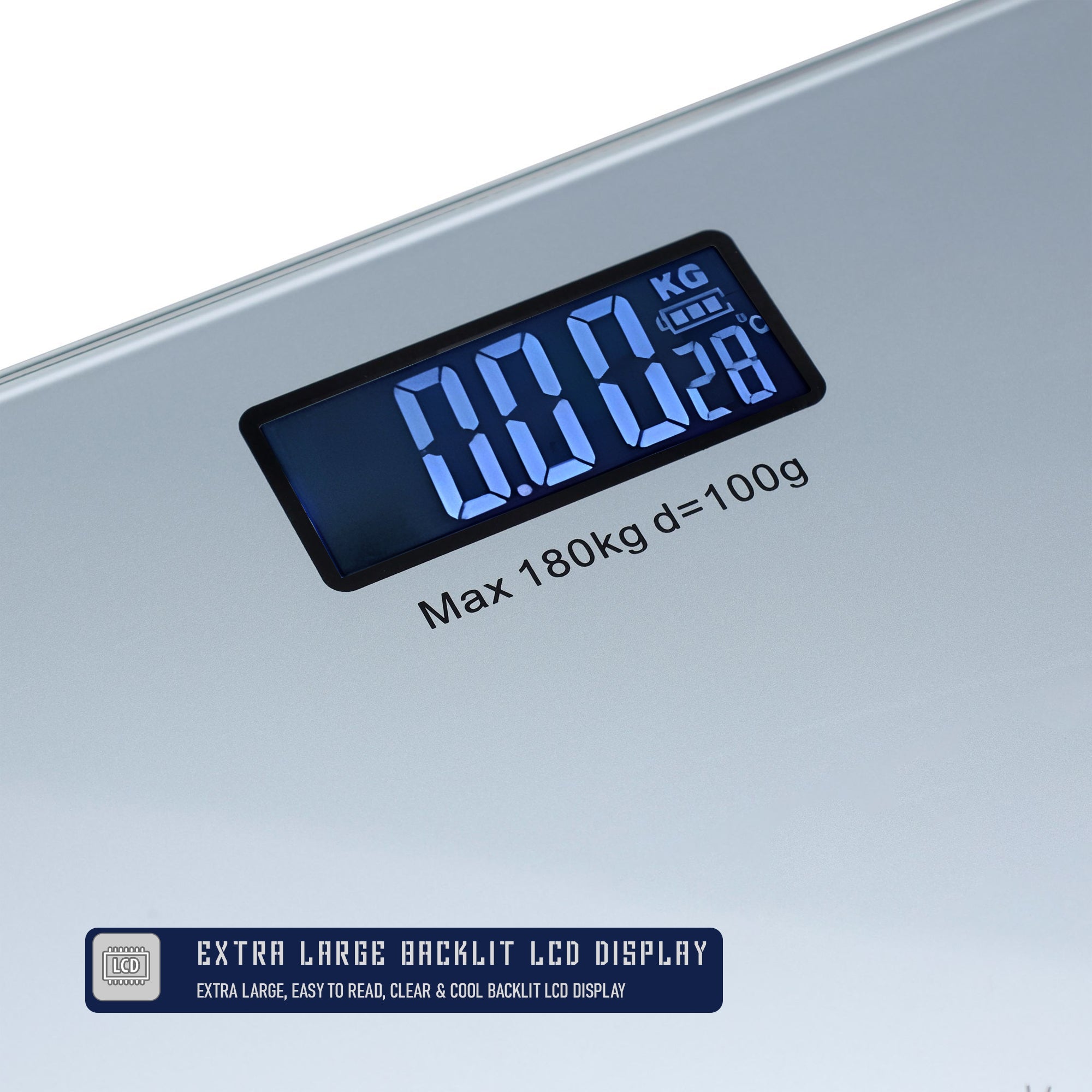 Accurate Digital Printed Glass Bathroom Scale for Stylish Weight Tracking