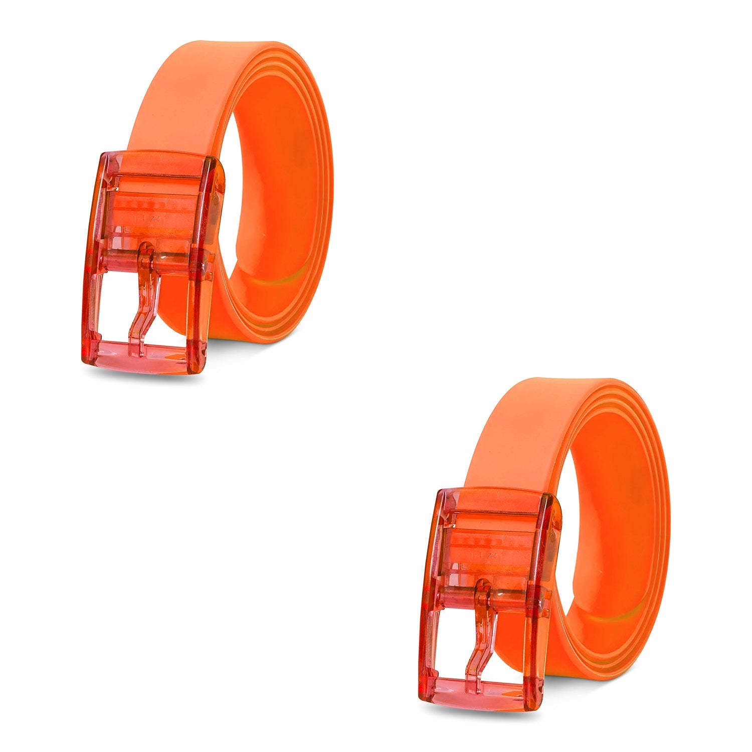 Vibrant Candy Colour Unisex Silicone Belt with Durable Acrylic Buckle