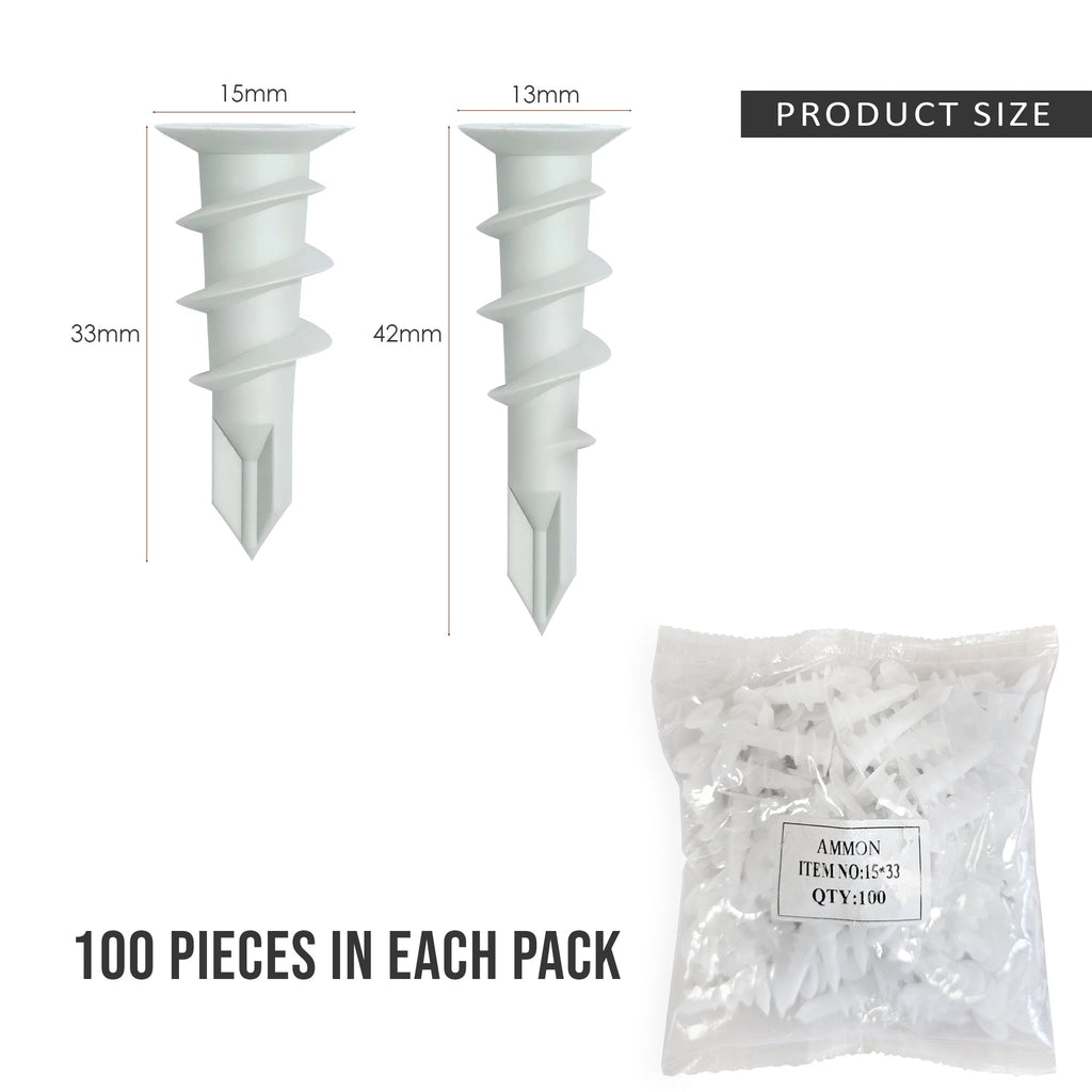 White Gypsum Board Self-Drilling Screws: Quick Drywall Plasterboard Fixings