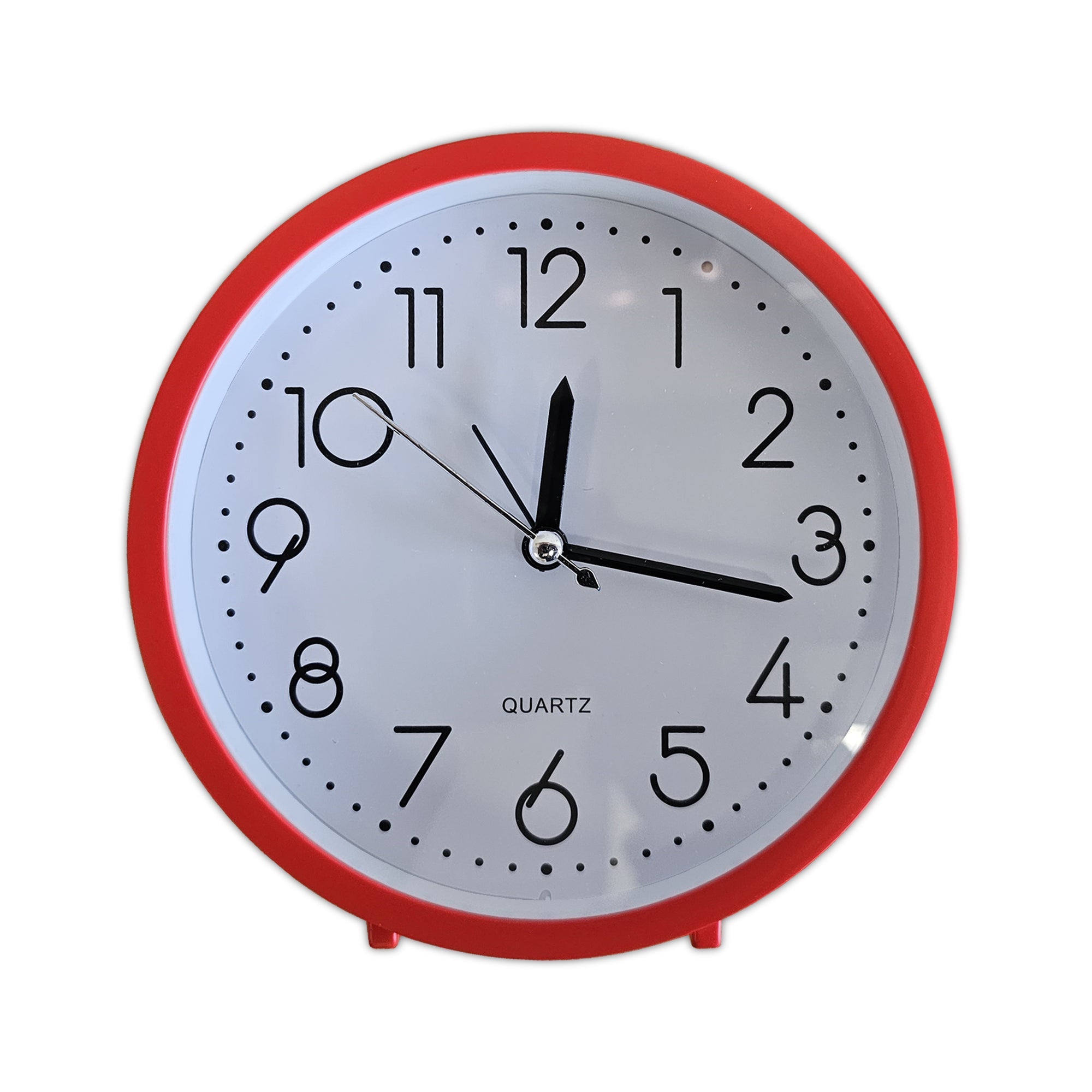 Retro Classic Mini Alarm Clock for Table and Wall Mounting with Silent Analog Display