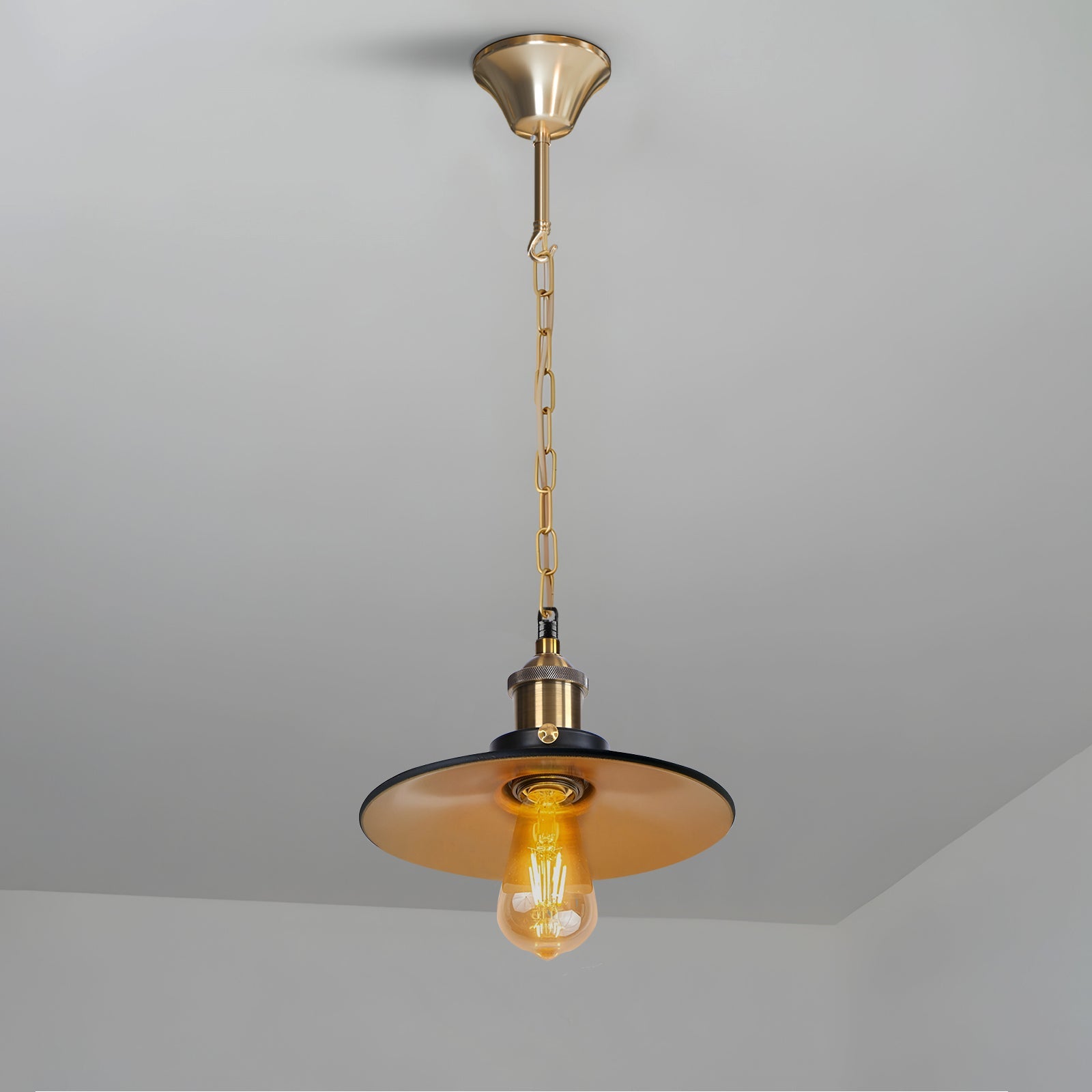 100mm Metal Ceiling Rose Hook for Pendant Lights & Chandeliers - Easy Mount
