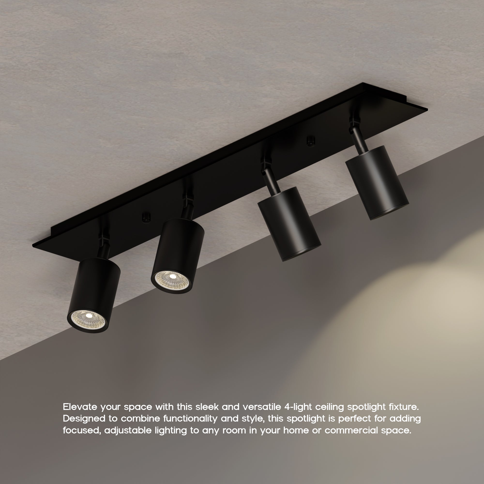 Black 2,3,4,5 Way LED Spotlight Ceiling Light for Home decor~6138