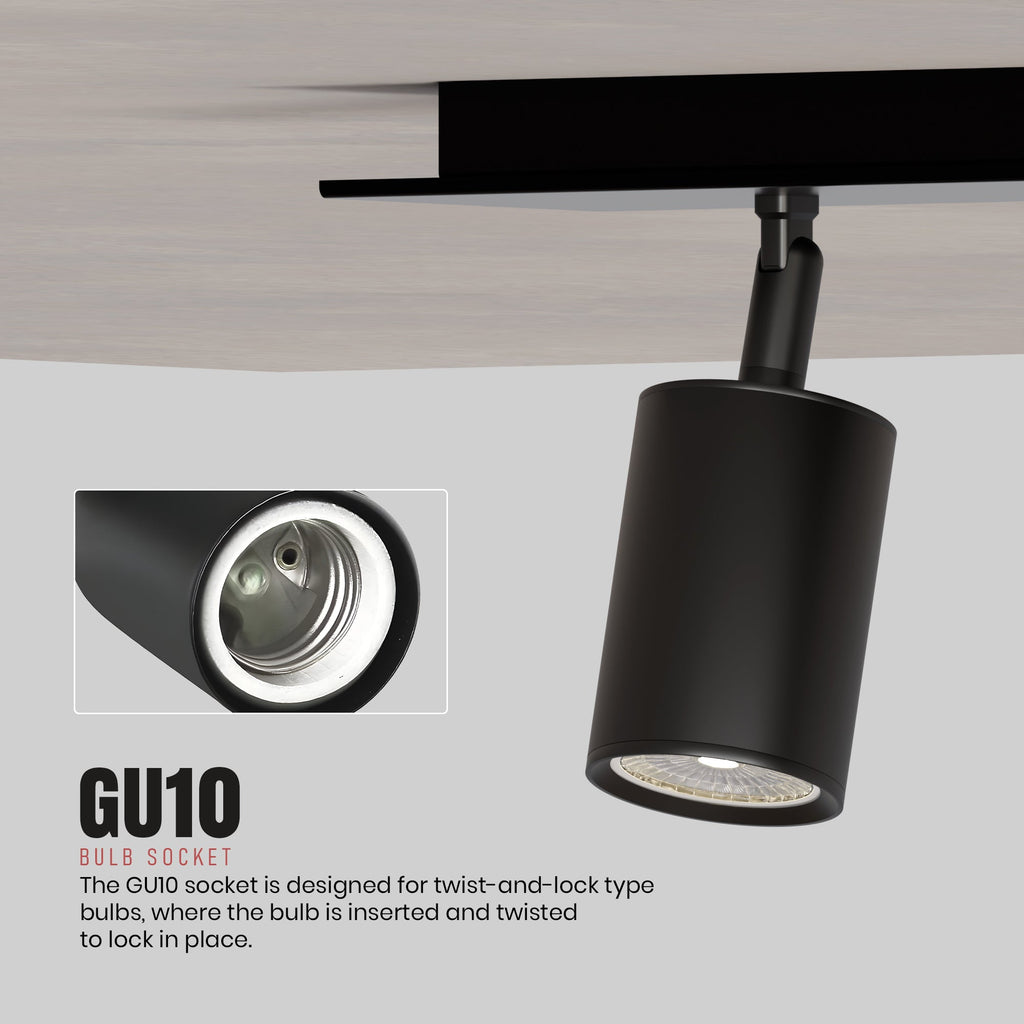 Black 2,3,4,5 Way LED Spotlight Ceiling Light for Home decor~6138