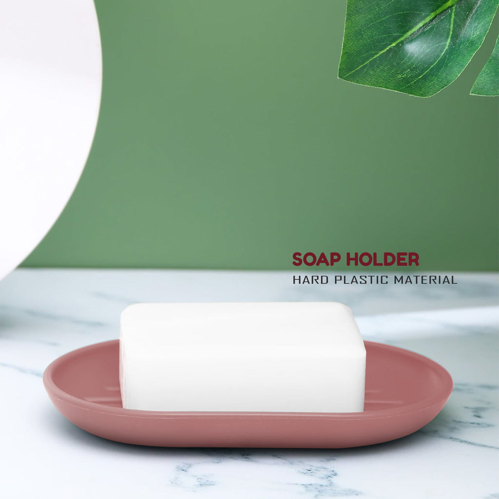 6/7 Pcs Plastic Bathroom Set Bin Toilet Brush Soap Dispenser ~6115