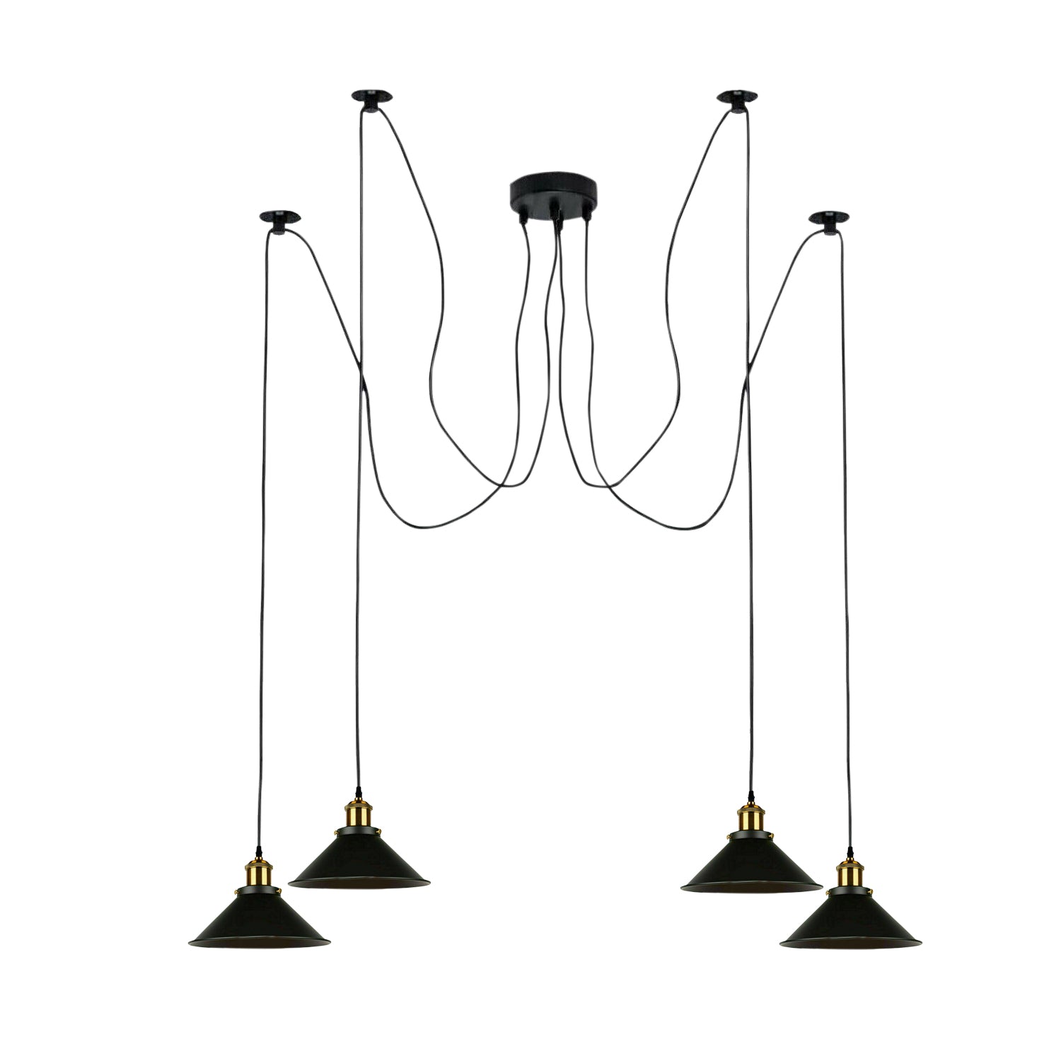 Multi Fleming Spider Pendant Light Black ~6165