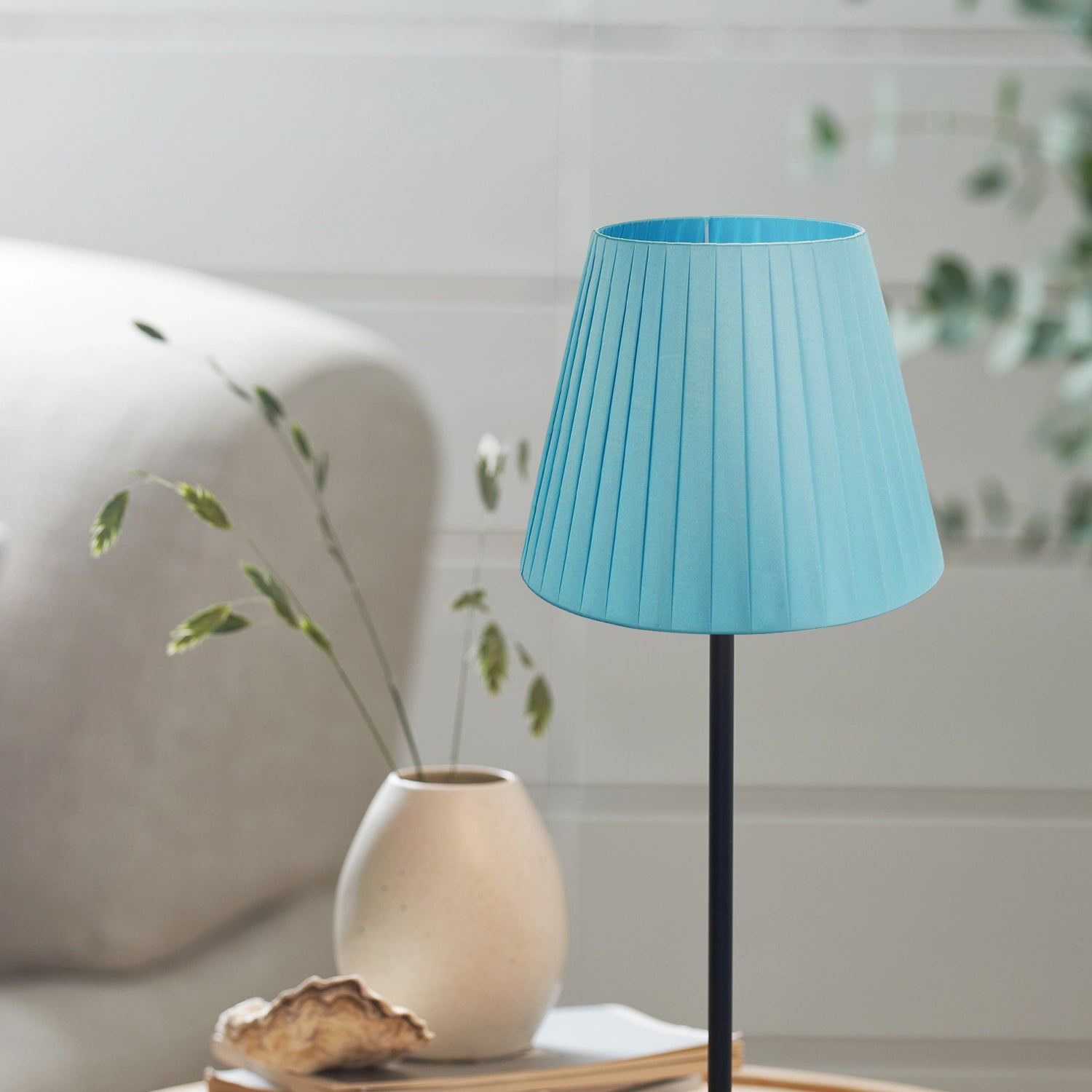 Modern Fabric Coolie Table Lampshade - Stylish Easy-Fit Light Shade