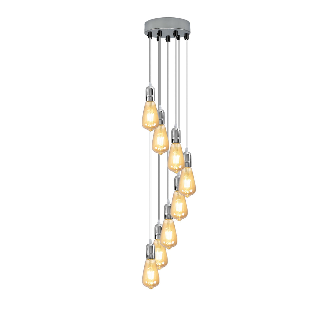 Modern Industrial E27 Pendant Light Fitting - Adjustable Height Kitchen Island