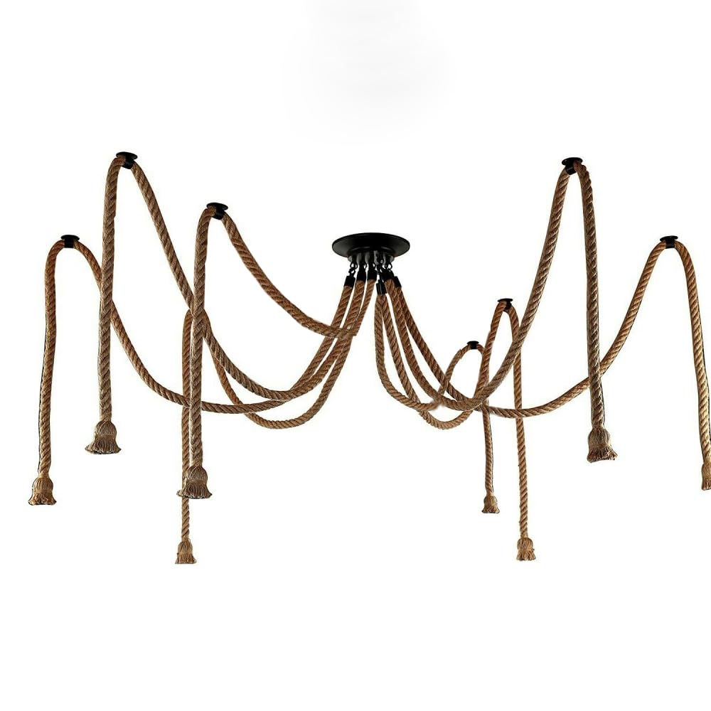 Industrial LED Pendant Light with Adjustable Rope ~6385