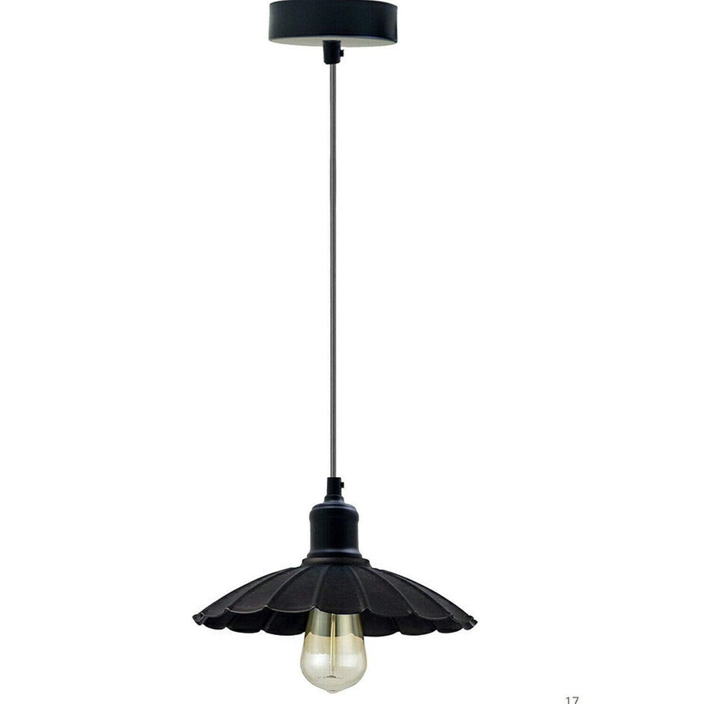 Charming Vintage Industrial Metal Pendant Light Fixture for Kitchen, Hallway, Cafe