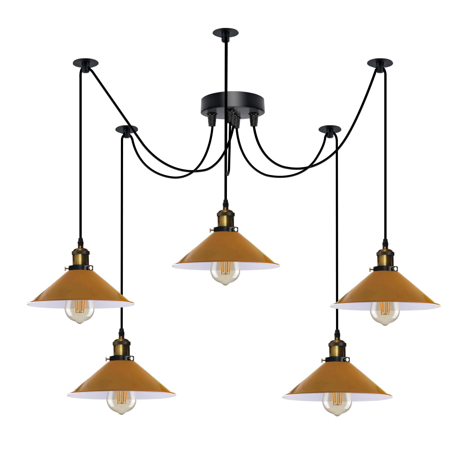 5 Arm 195cm Spider Pendant Lights E27 ~6149