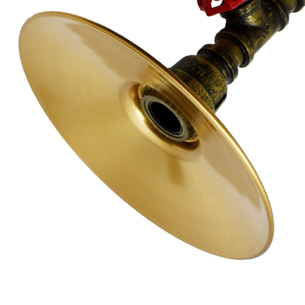 Vintage Loft Style Ceiling Pendant Light with Metal Flat Shade ~6106