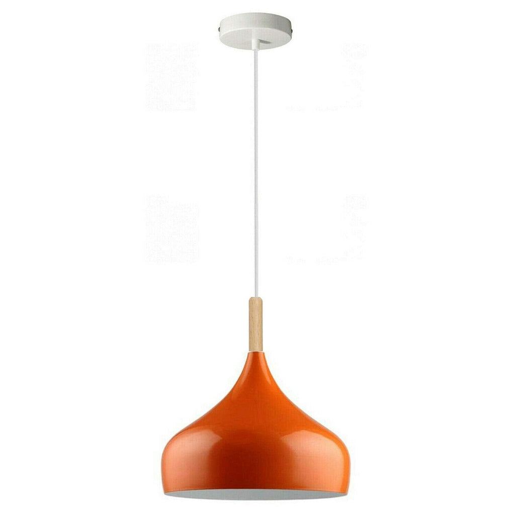 Adjustable Colorful E27 Dome Pendant Light for Kitchen Island & Bar