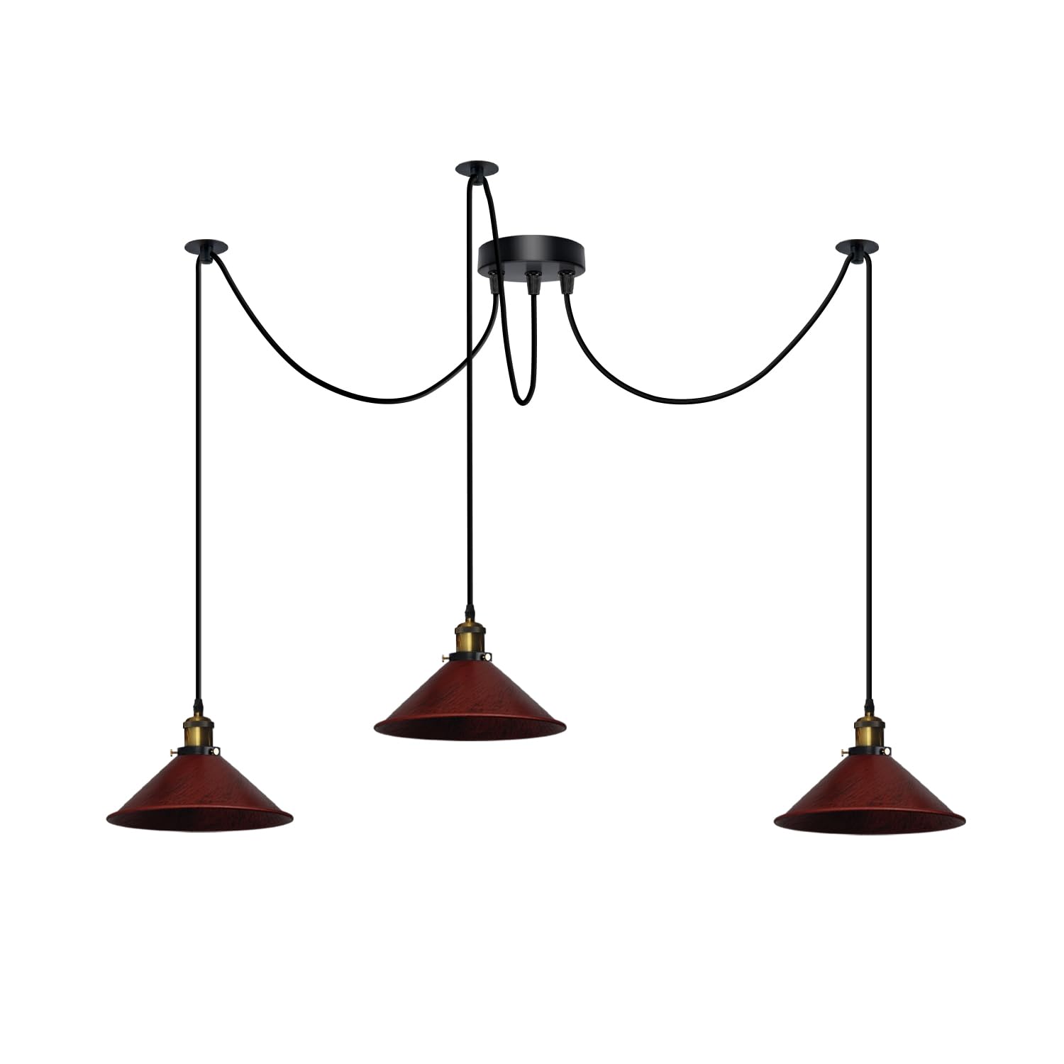 3 Fluming Spider Pendant Light E27 Metal ~6175