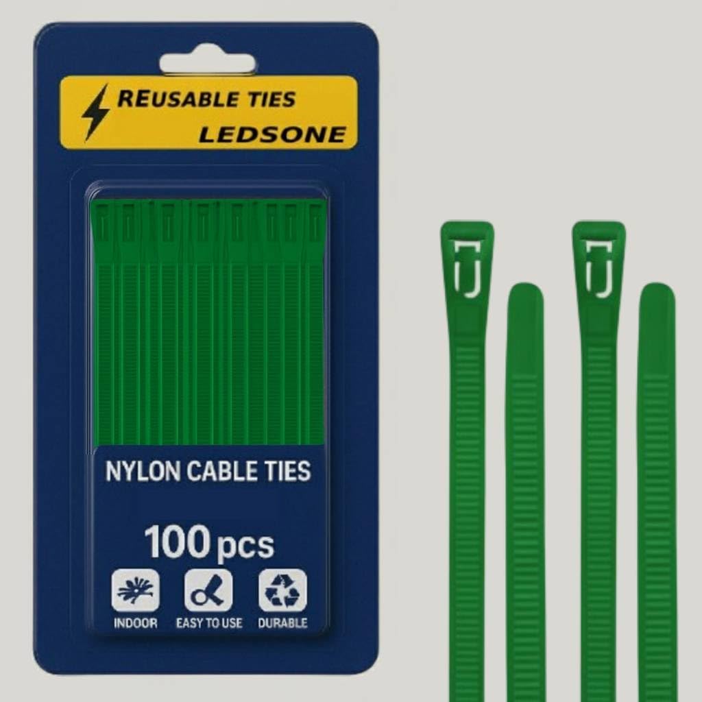 Heavy Duty Reusable Cable Ties: Hook & Loop Fastener for Organization