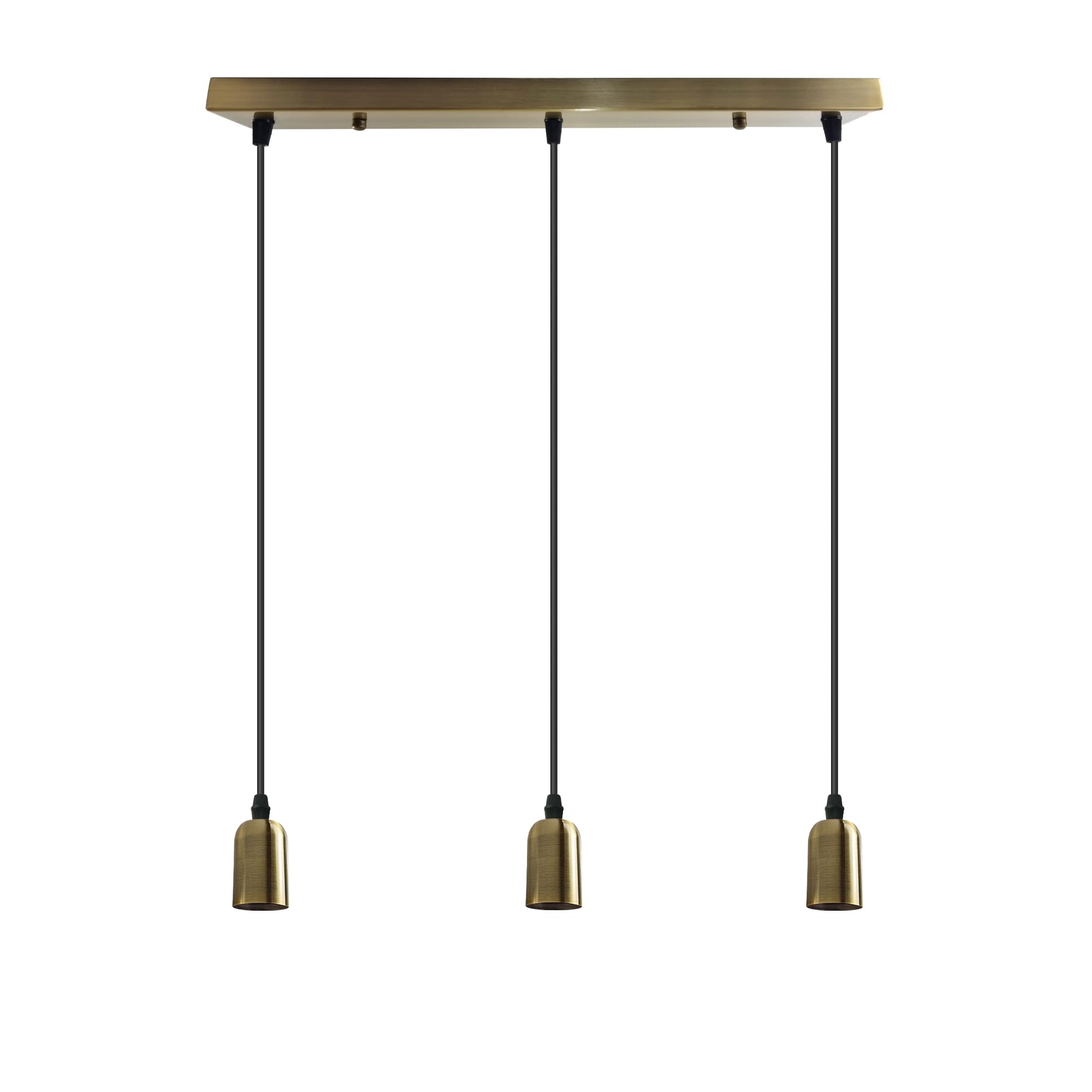 Industrial Metal Cluster Pendant Light Fixture, E27 Base, Retro Style Lighting