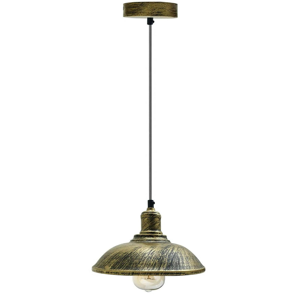 Industrial Vintage Metal Shade Hanging Ceiling Pendant Light Fixture E27 Base