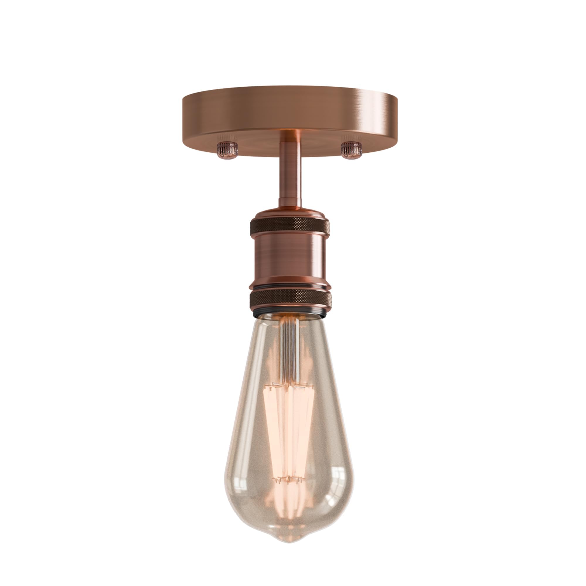 Vintage Industrial Metal LED Ceiling Light Fixture E27 Base Modern Home Decor