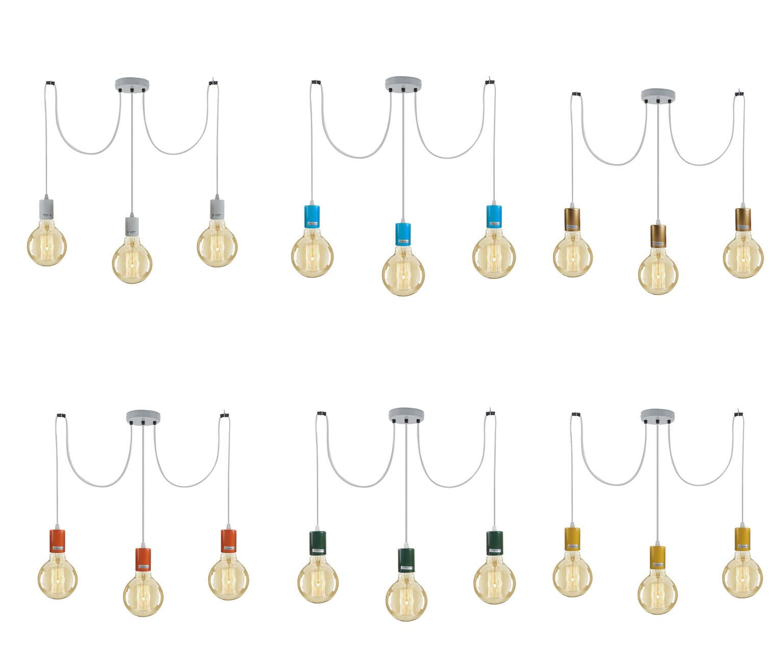 Industrial LED Chandelier Light Fixture ~6376